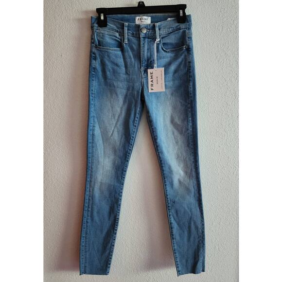 Frame Le High Skinny Raw After in Europa Wash - Picture 2 of 9